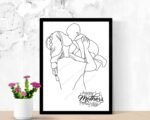 Mother and Children Wall Art Print