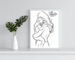 Cute Mother and Son Wall Art Print