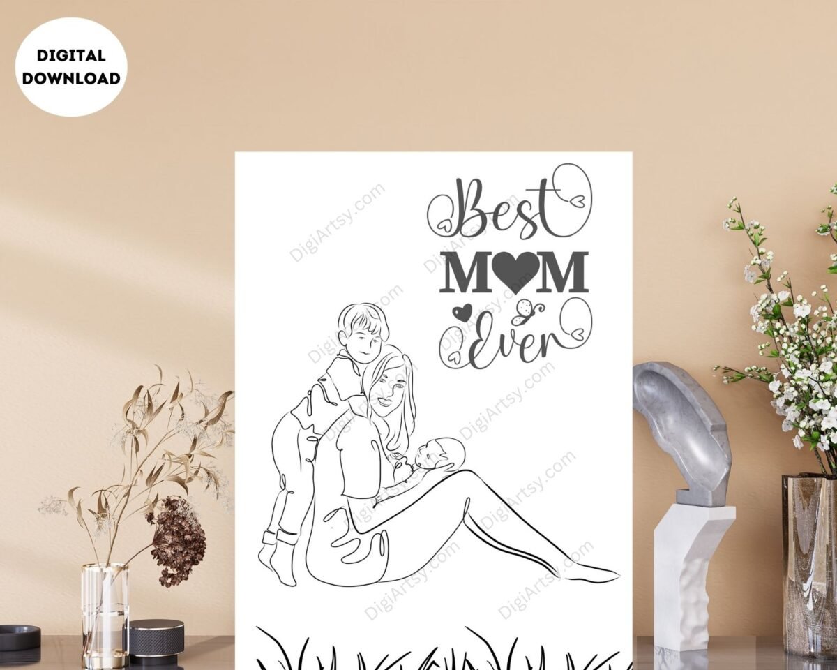 Mom and Child Art Print