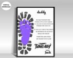 Fathers Day FootPrint Art Gift for toddlers