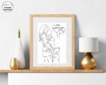 Mom and Daughter Wall Art Print