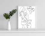 Mom and Child Art Print