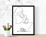 Mother and Children Wall Art Print
