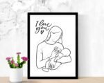 Nursery Baby One Line Wall Decor