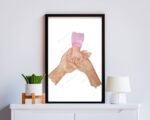Father Mother Baby Hand Print Wall Decor