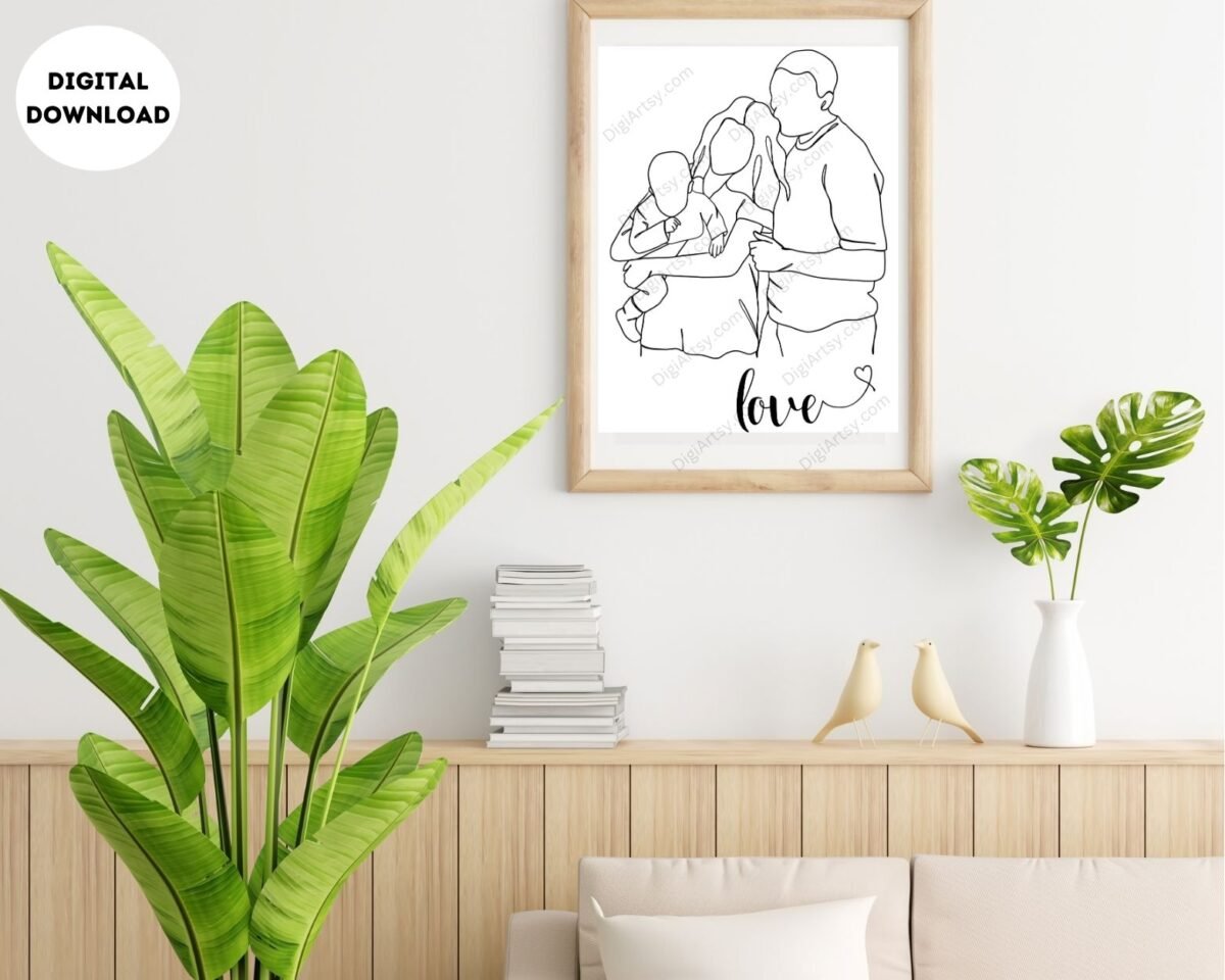 Printable Wall Art Gift for Family