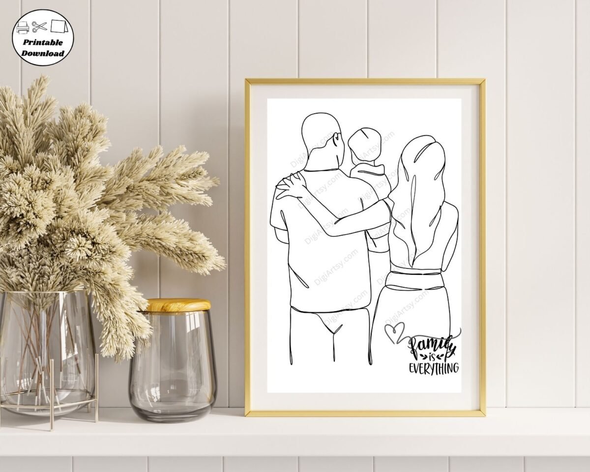 Printable Wall Art Gift for Family