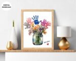 Flower Pot Handprint craft for toddlers