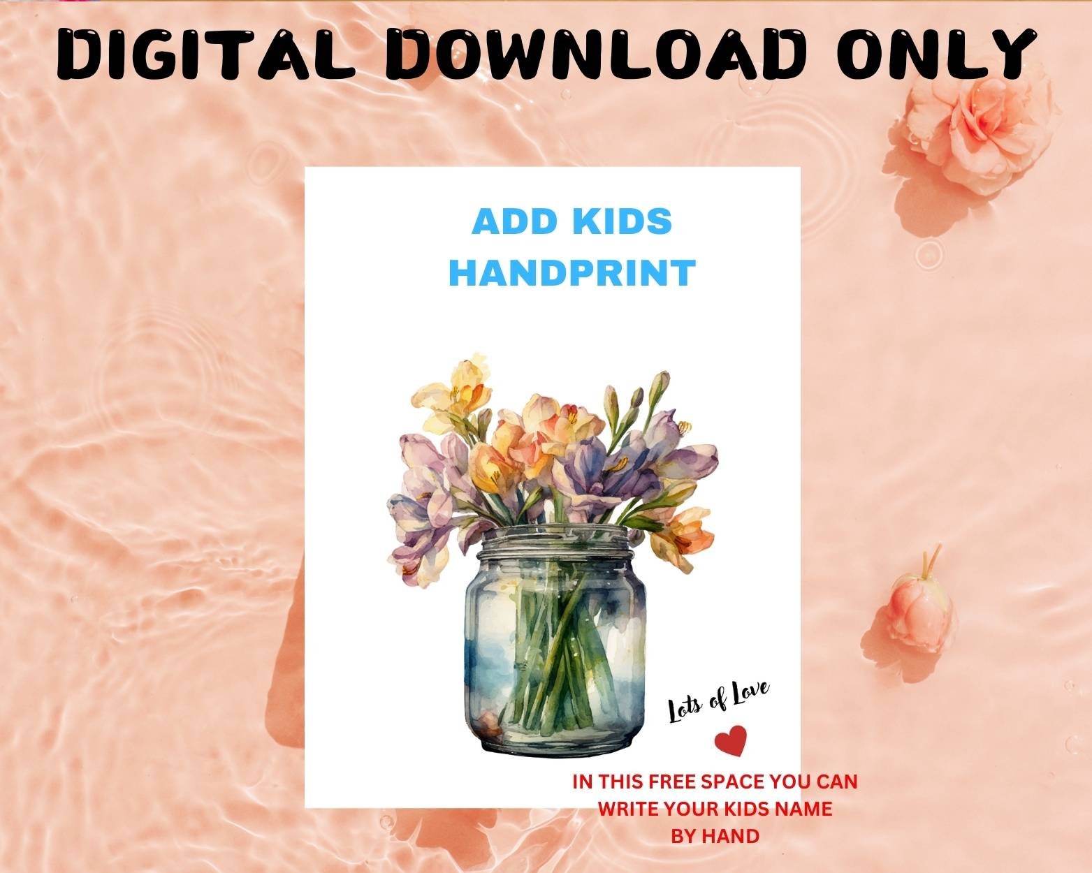 Baby Handprint Keepsake