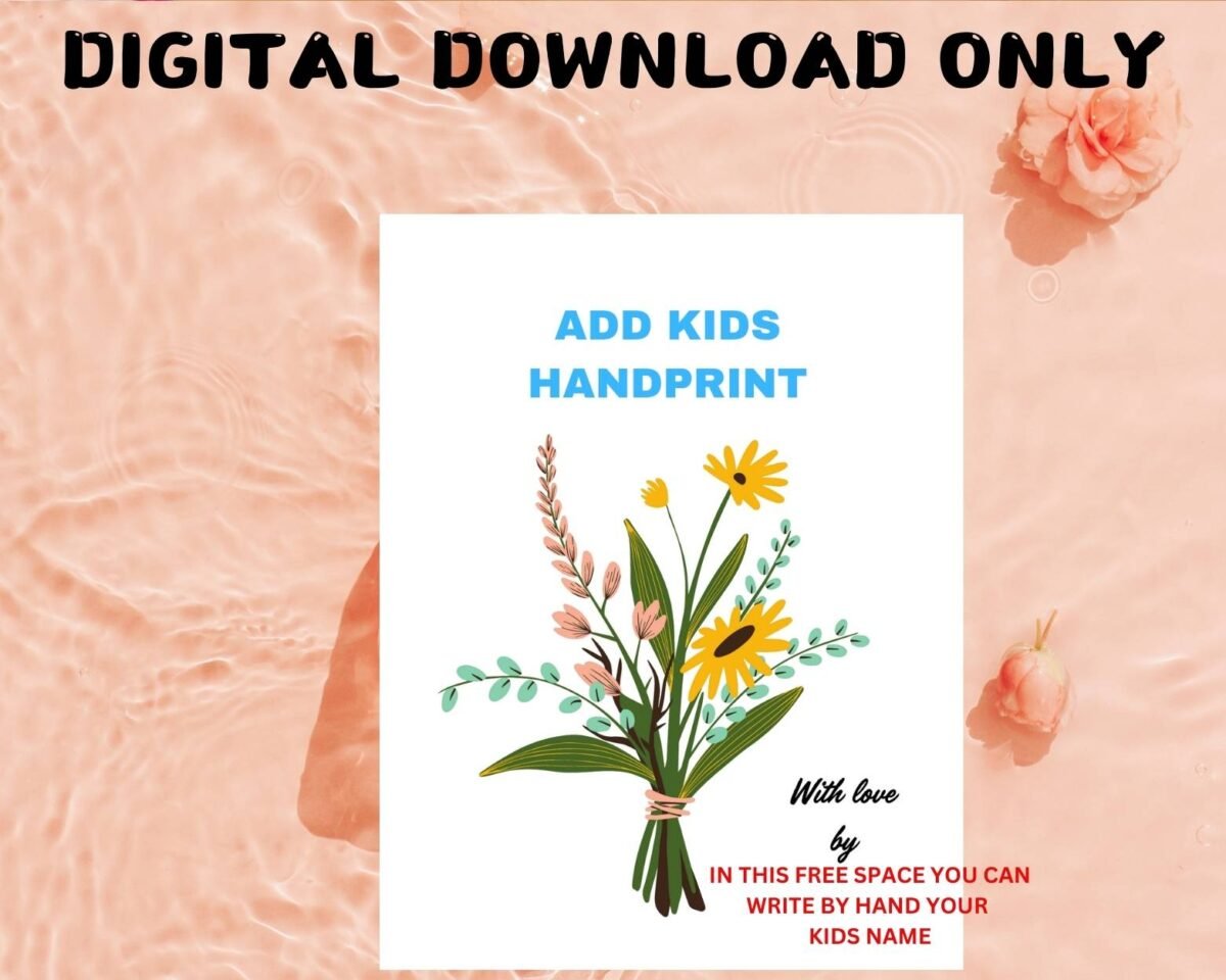 Mothers Day Handprint Print