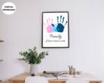 FAMILY Handprint Art for Toddlers Craft