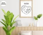 Dad and Child Art Print