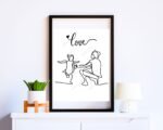 Father and Children Wall Art Print