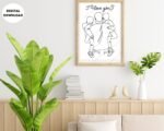 Dad and Child Art Print