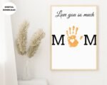 MOM Happy Birthday Handprint Gift for Kids
