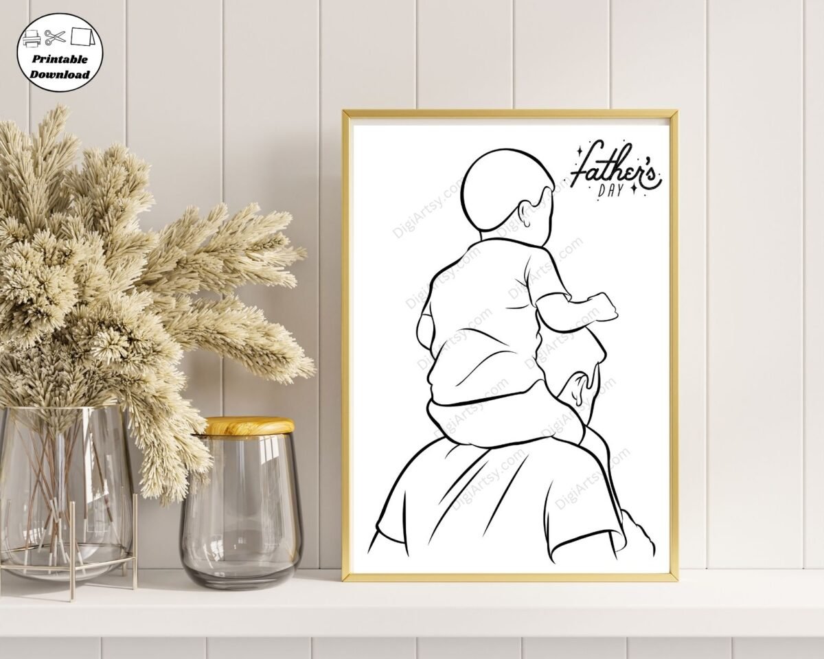 Father and Child Wall Art