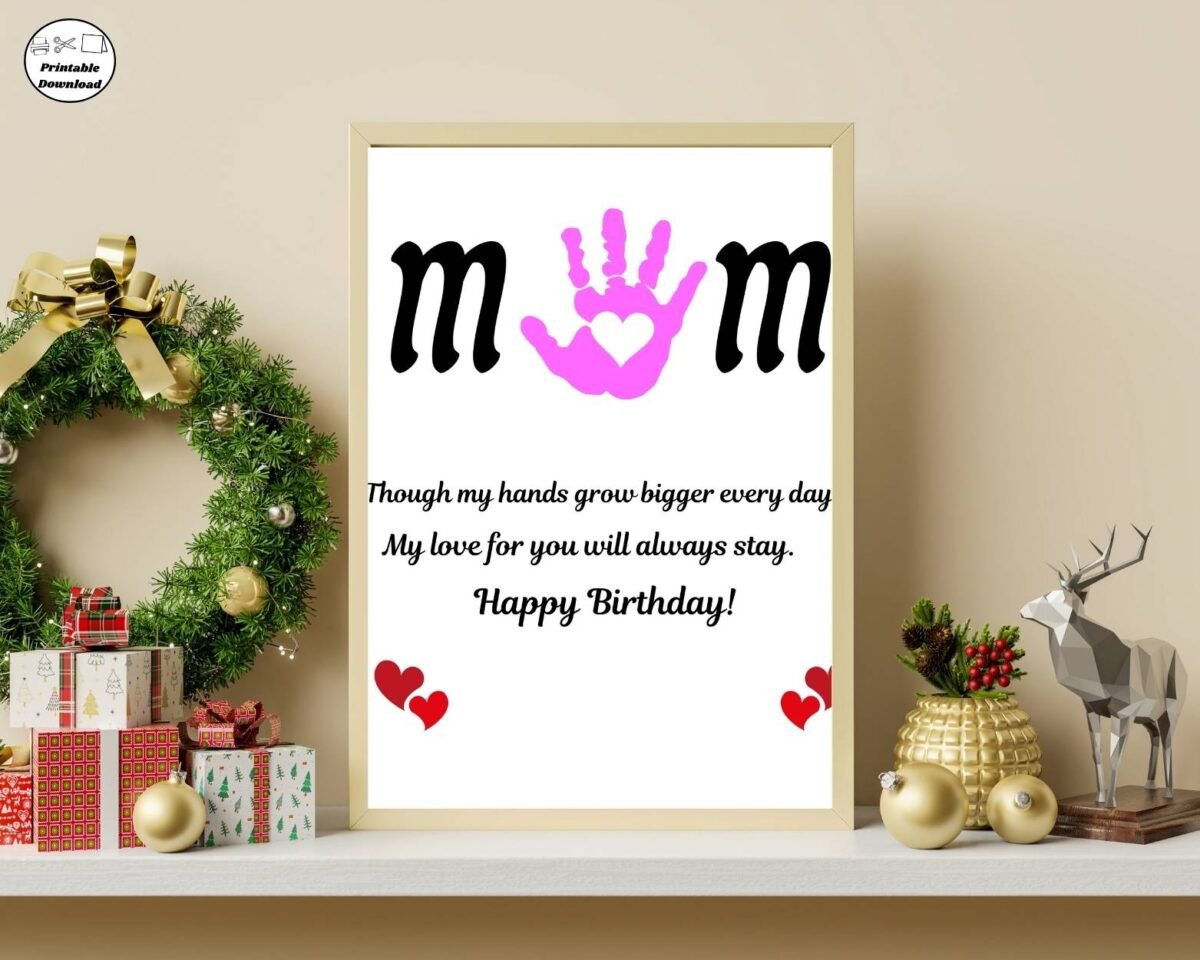 Mother's day handprint art craft