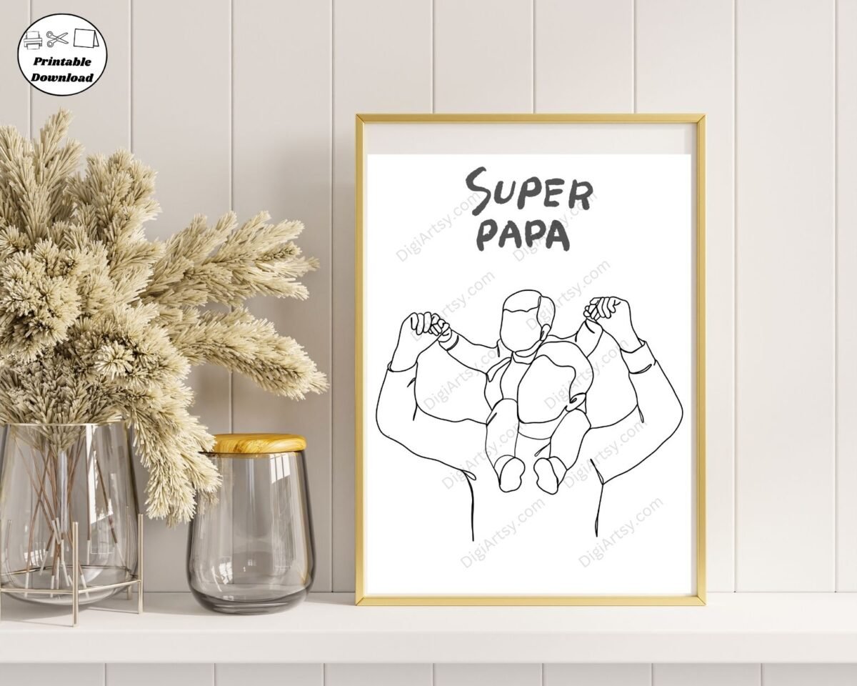 Minimalist Father Portrait