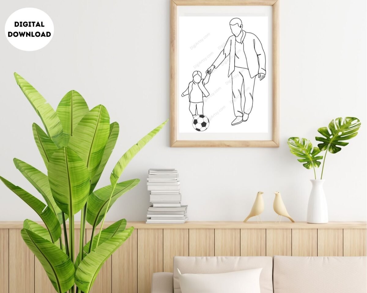 Minimalist Father Portrait