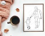 Father Son Bond Art Wall Art Print