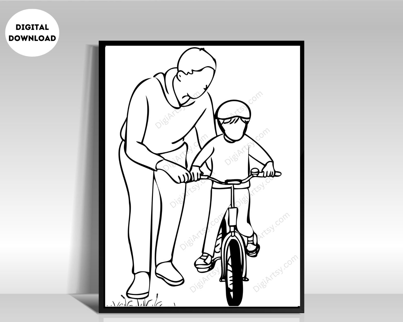 Memorable Gift for Fathers and child Wall Decor - Image 2