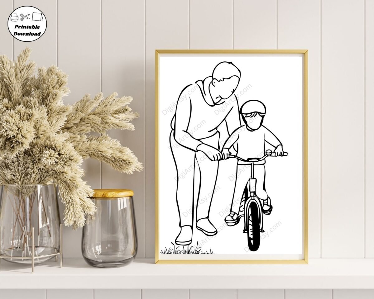 Gift for Fathers and child Wall Decor