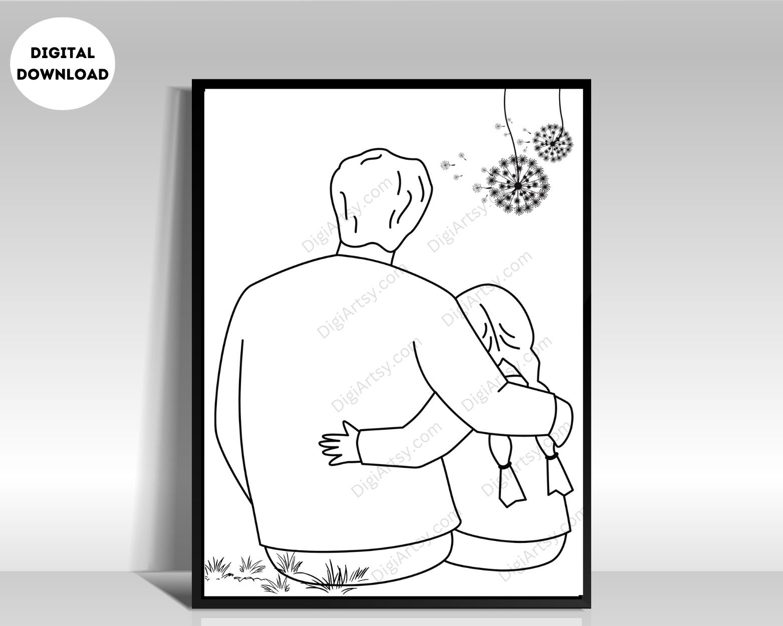 Father and Daughter Bond Wall Art