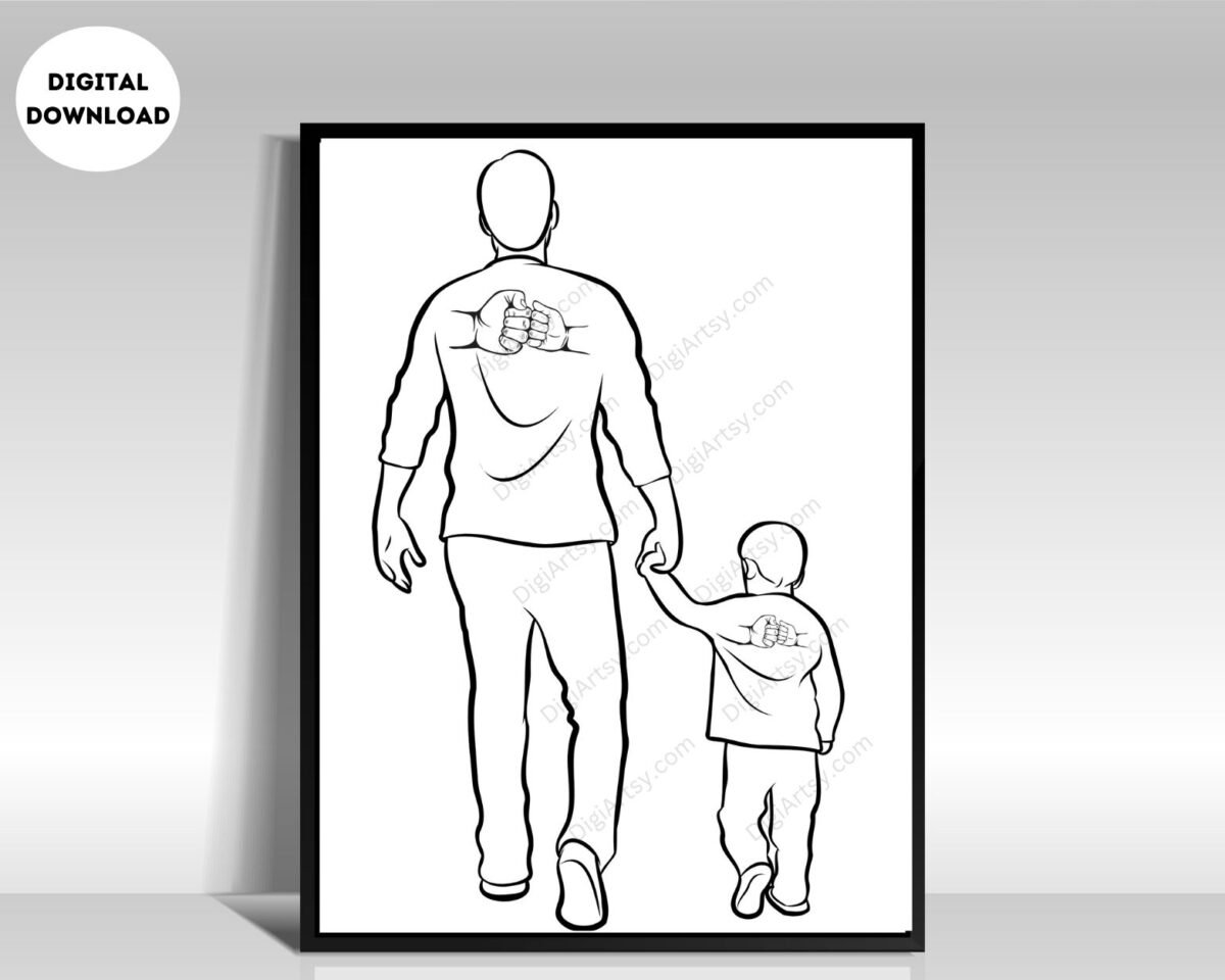 Minimalist Father Portrait