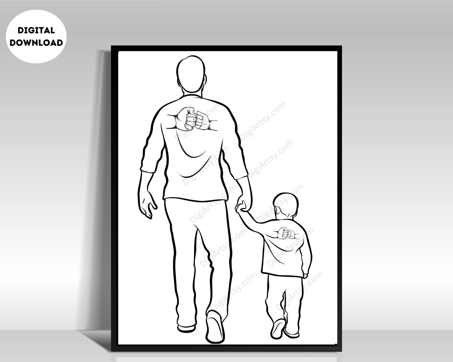 Minimalist Father Portrait