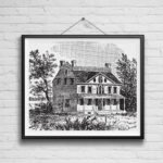 Vintage Architecture Print Wall Art