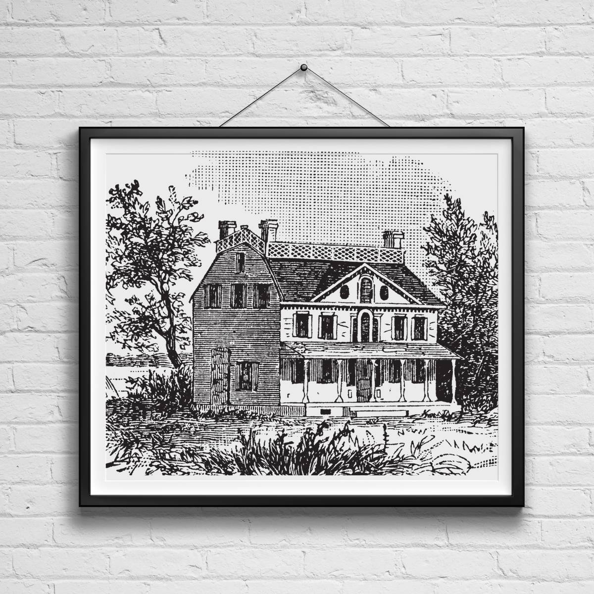 Vintage Architecture Print Wall Art