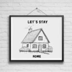 Moody Neutral Vintage Art Print