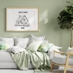 Lets Stay Home digital Print