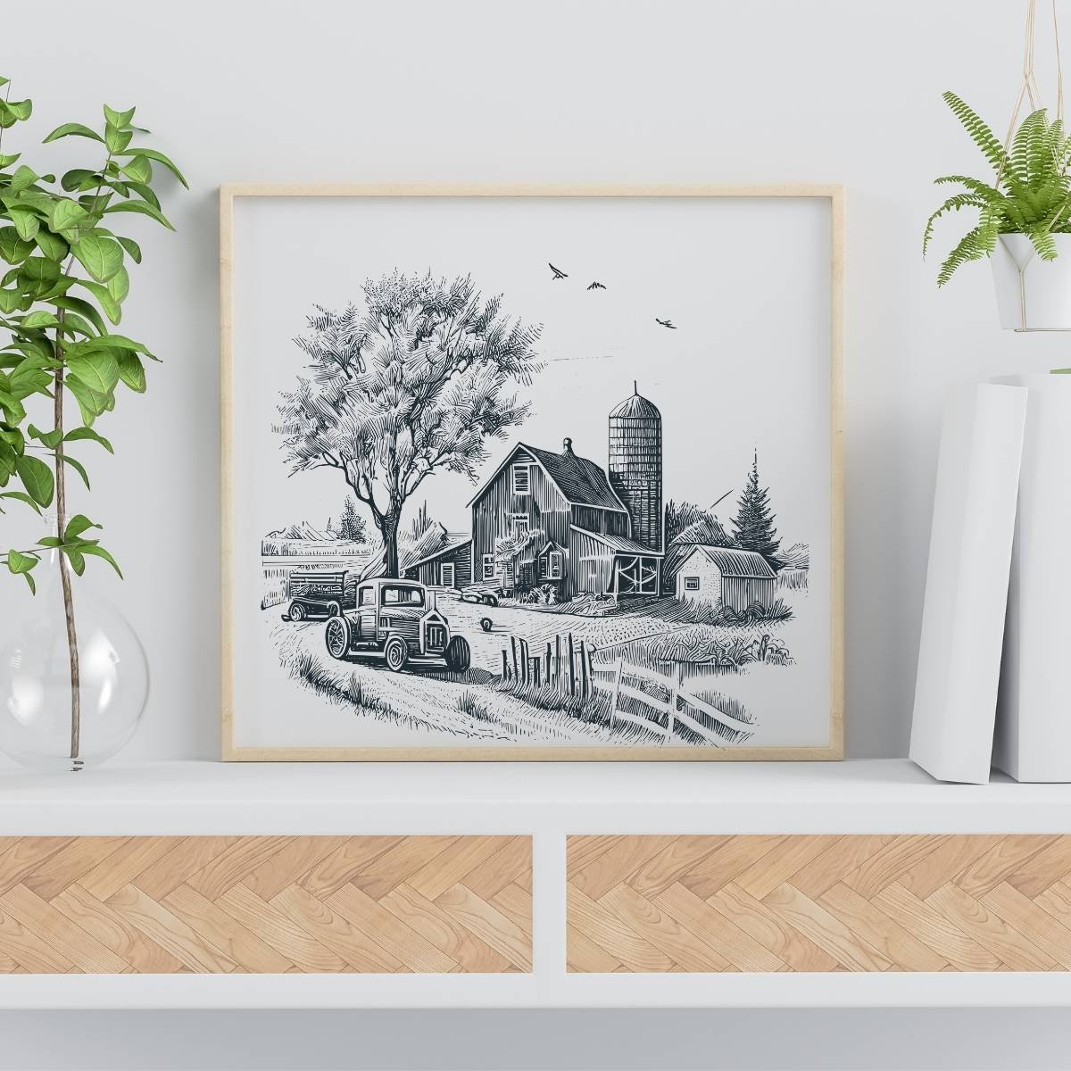 Black and White Vintage Wall Art