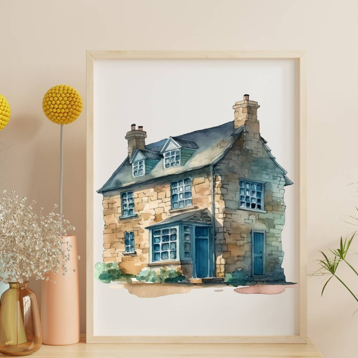 Vintage House Impressionist Style Home Decor