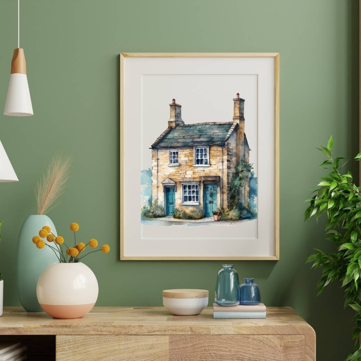 Serene Cottage Garden Scene