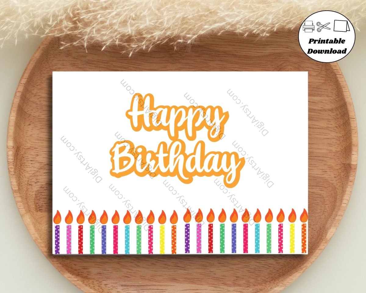 Cute Birthday Prints with Candles