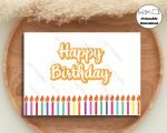 Cute Birthday Prints with Candles