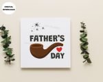 Printable Happy Father's Day Card with Pipe