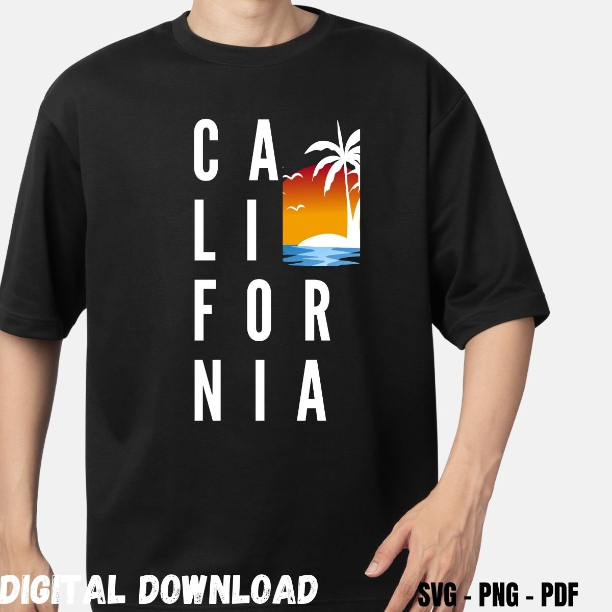 Cool California T-shirt Design Print