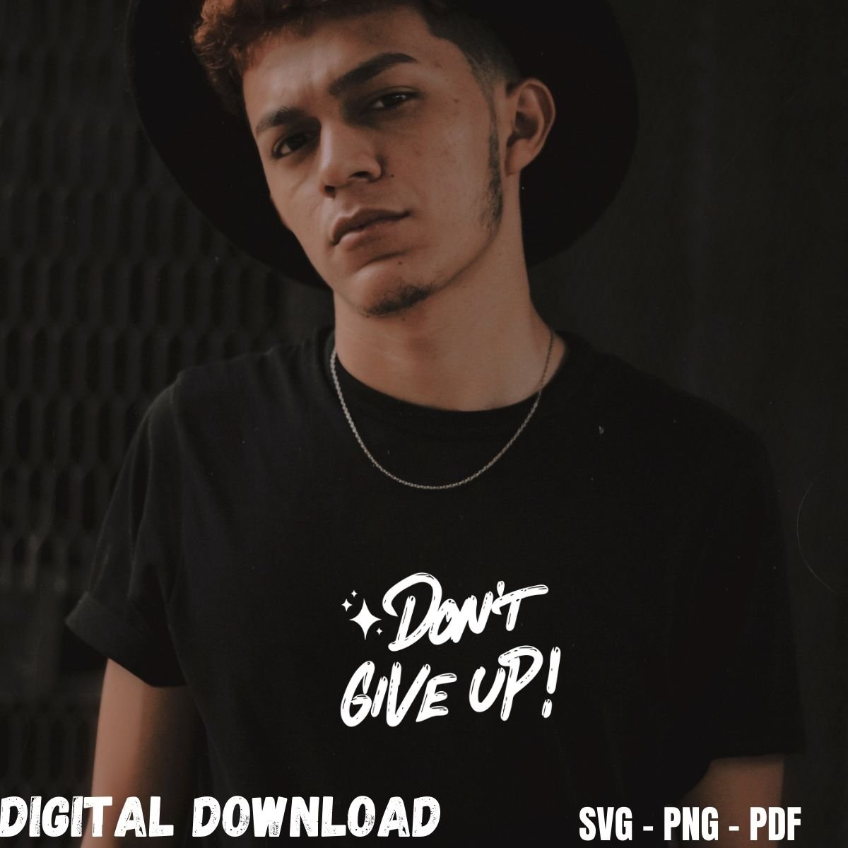 Don't Give Up Gym Motivational T-shirt Print