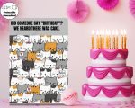 Funny Cats Happy Birthday Card Printable