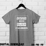 Gym Motivational T-shirt Design Print