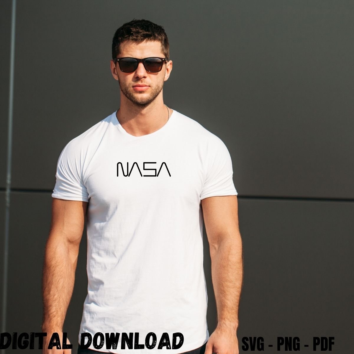 T-shirt Design Print for Gym Lovers NASA