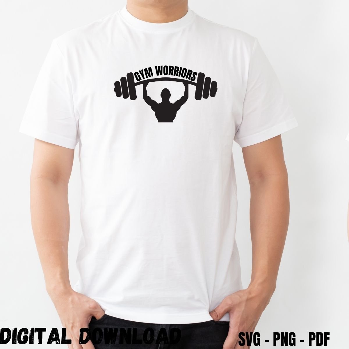 Weightlifting T-shirt Design Print Gym Warriors