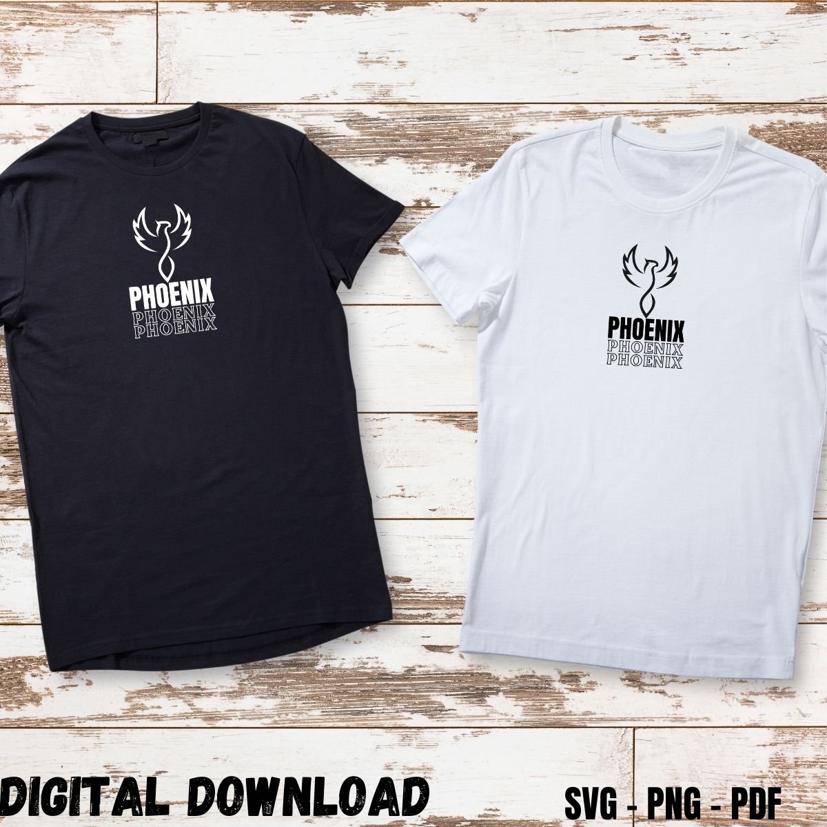 Gym Motivational T-shirt Design Print Phoenix