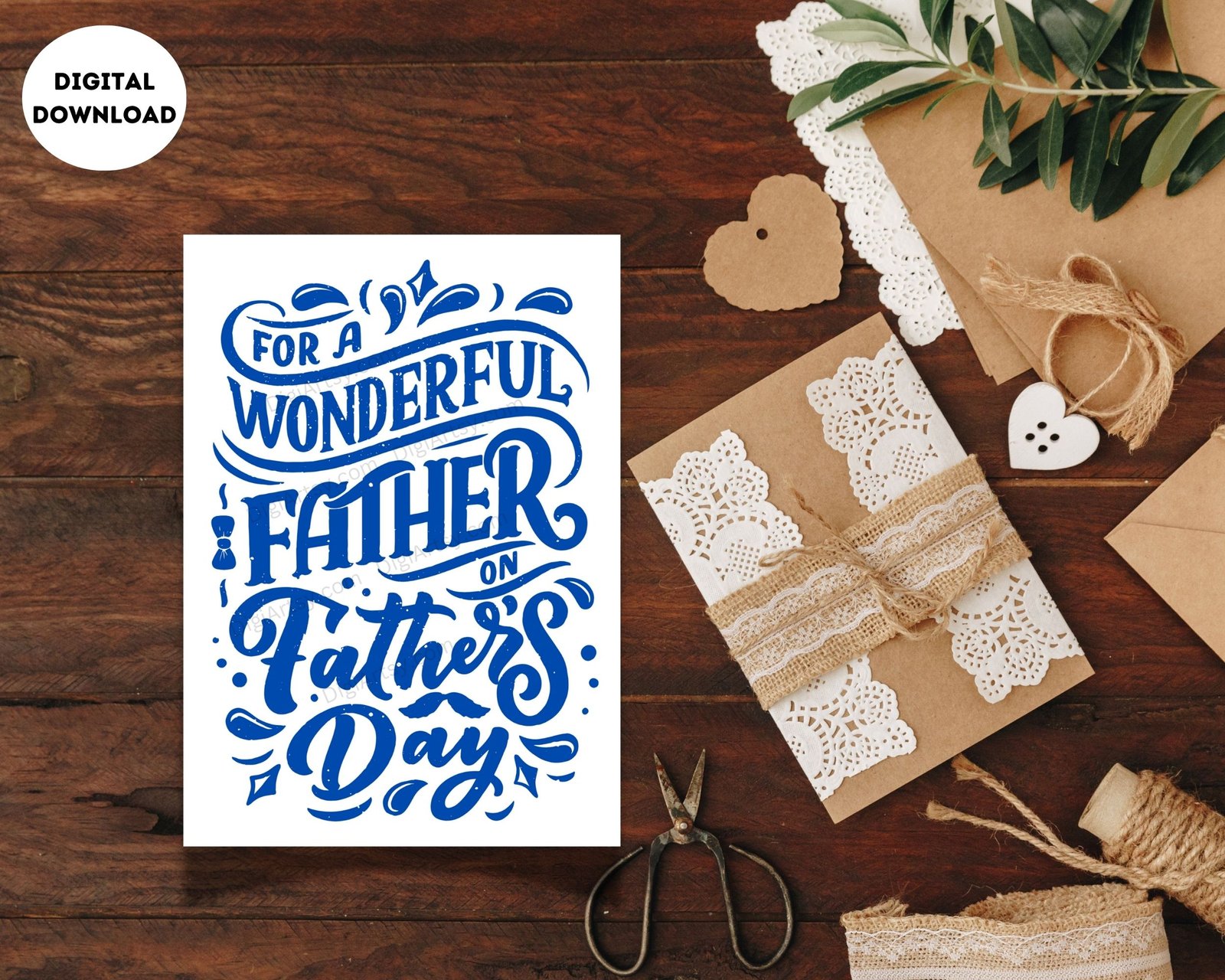 Its Wonderful Happy Father's Day Card Printable