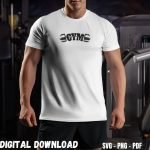 Gym Motivational T-shirt Design Print