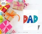 Beautiful Dad Greeting Card Print