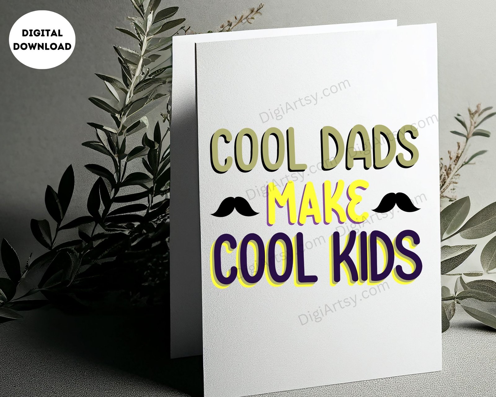 Cool Dad Card Print for Cool Kids